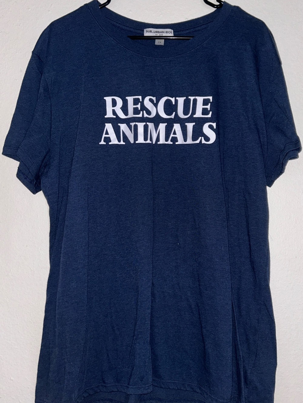 Suburban Riot Navy 'Rescue Animals' Tee
